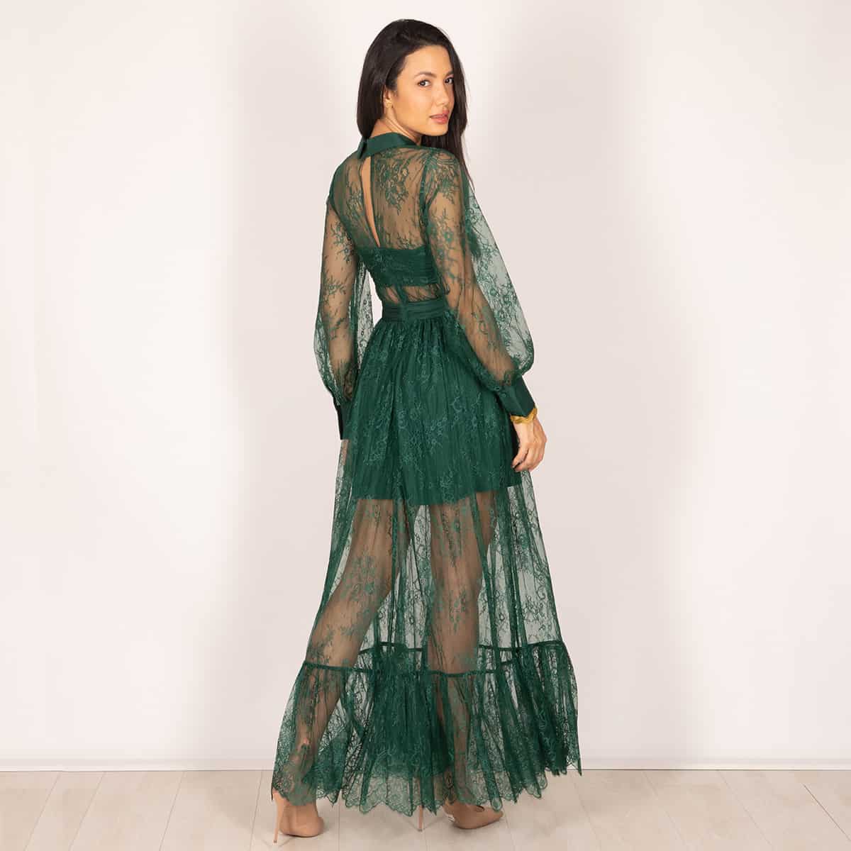 navy lace dress with jacket Two-Piece Lace Jacket Chiffon Mother of Bride Dress