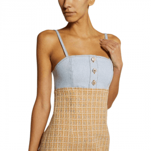 Sandro Tweed Dress - GreenGlamour